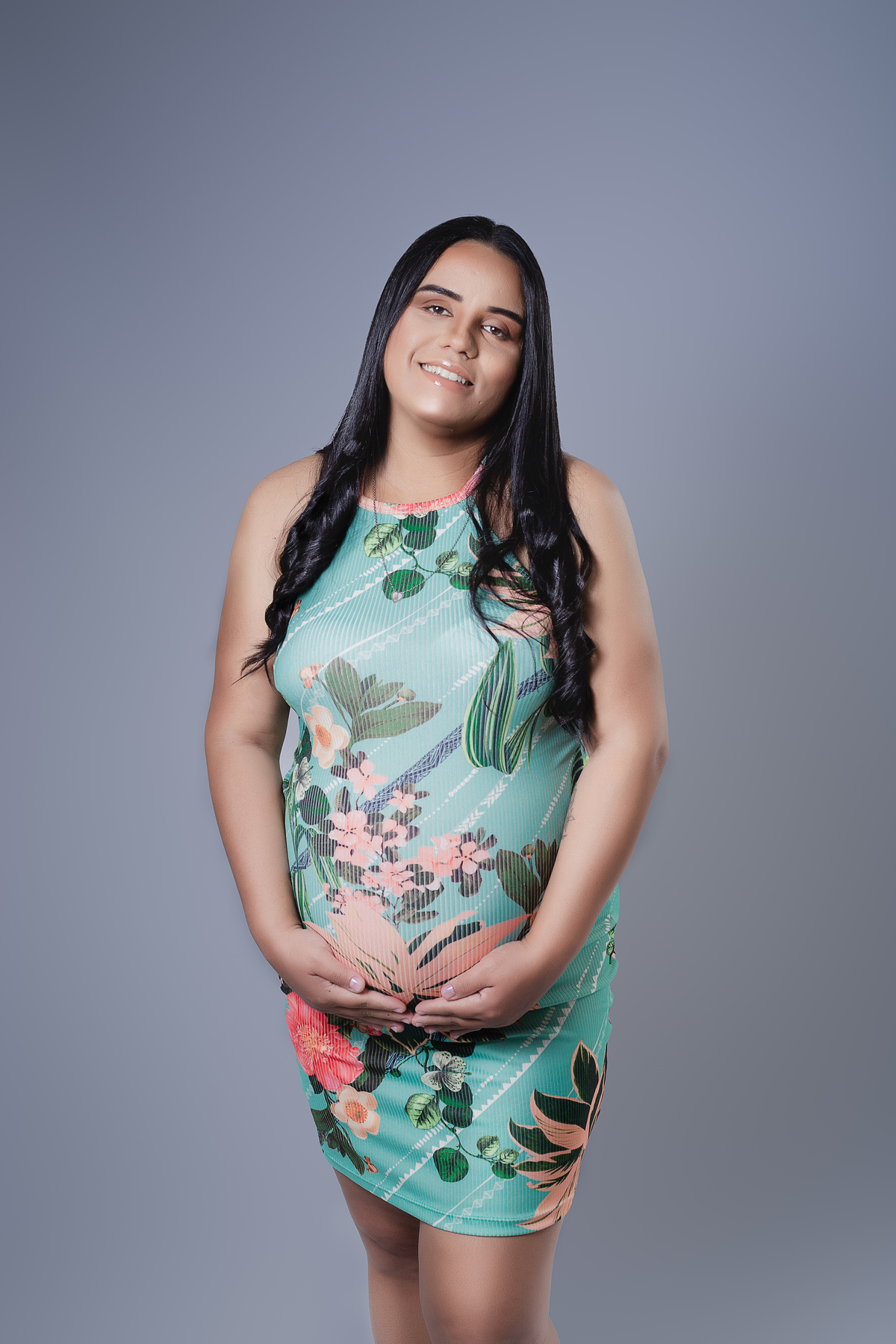 Ensaio de Gestante em Estúdio - Ensaio gestante - Gestante Andressa - Ensaio em Estúdio - Ensaio interno