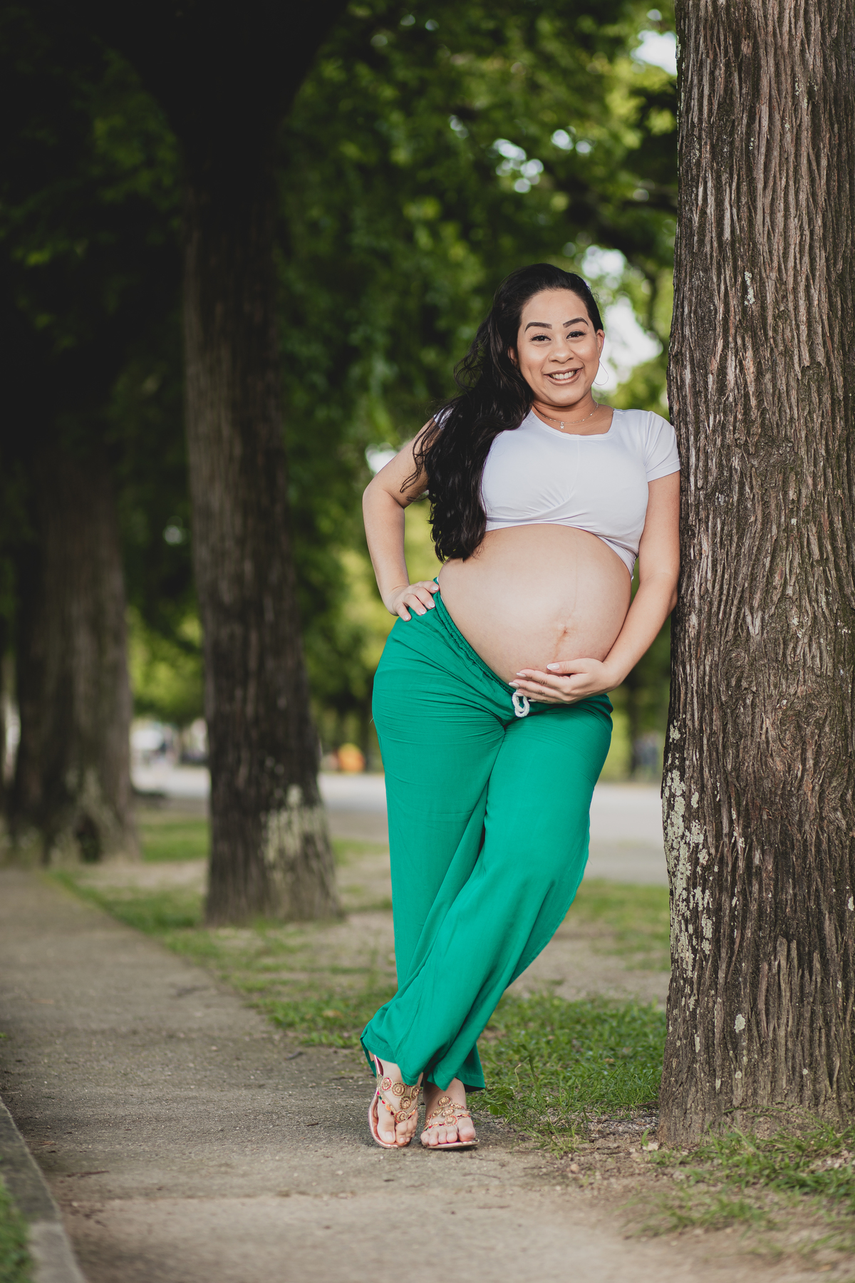 Ensaio de Gestante - Ensaio de Gestante Quinta da Boa Vista, RJ - Gestante Janaínna