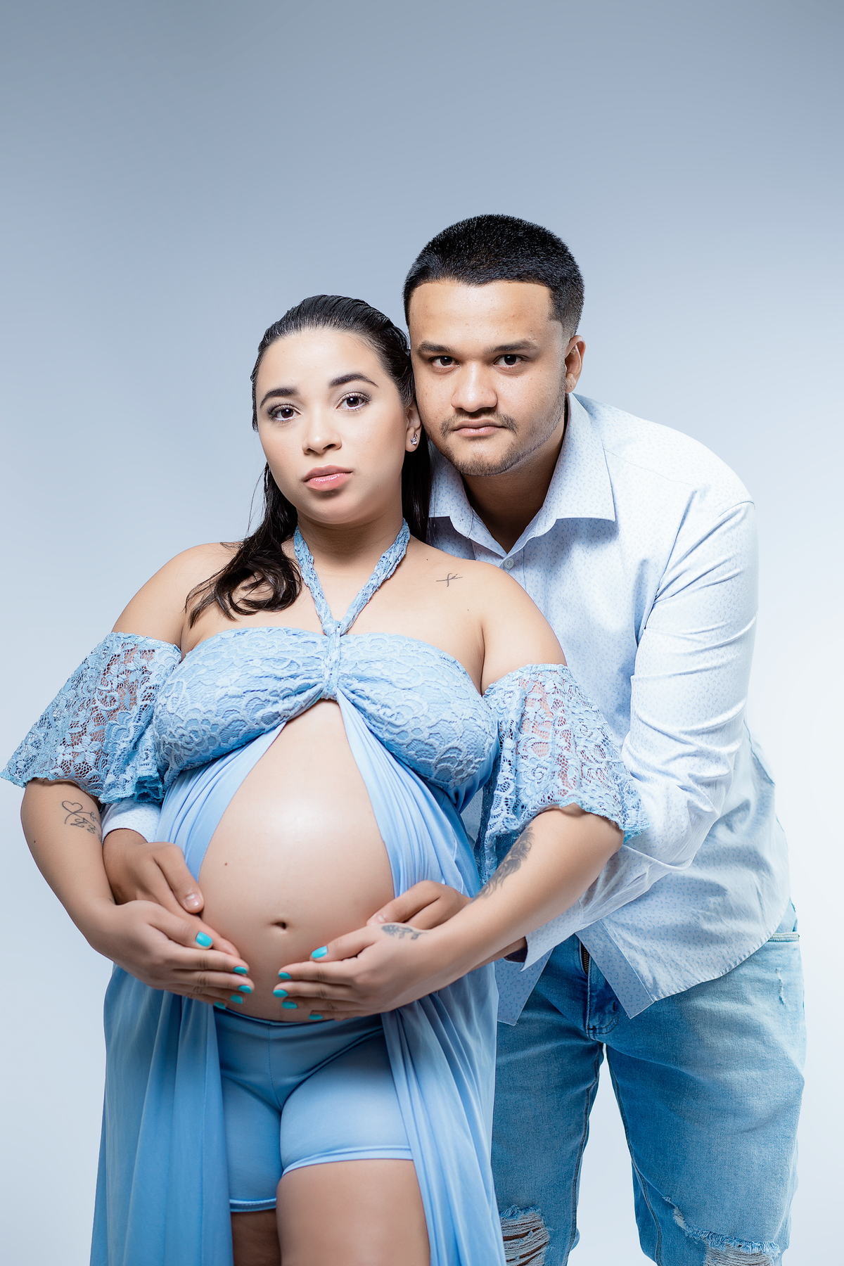 Ensaio Gestante Estúdio - Gestante Rebeca