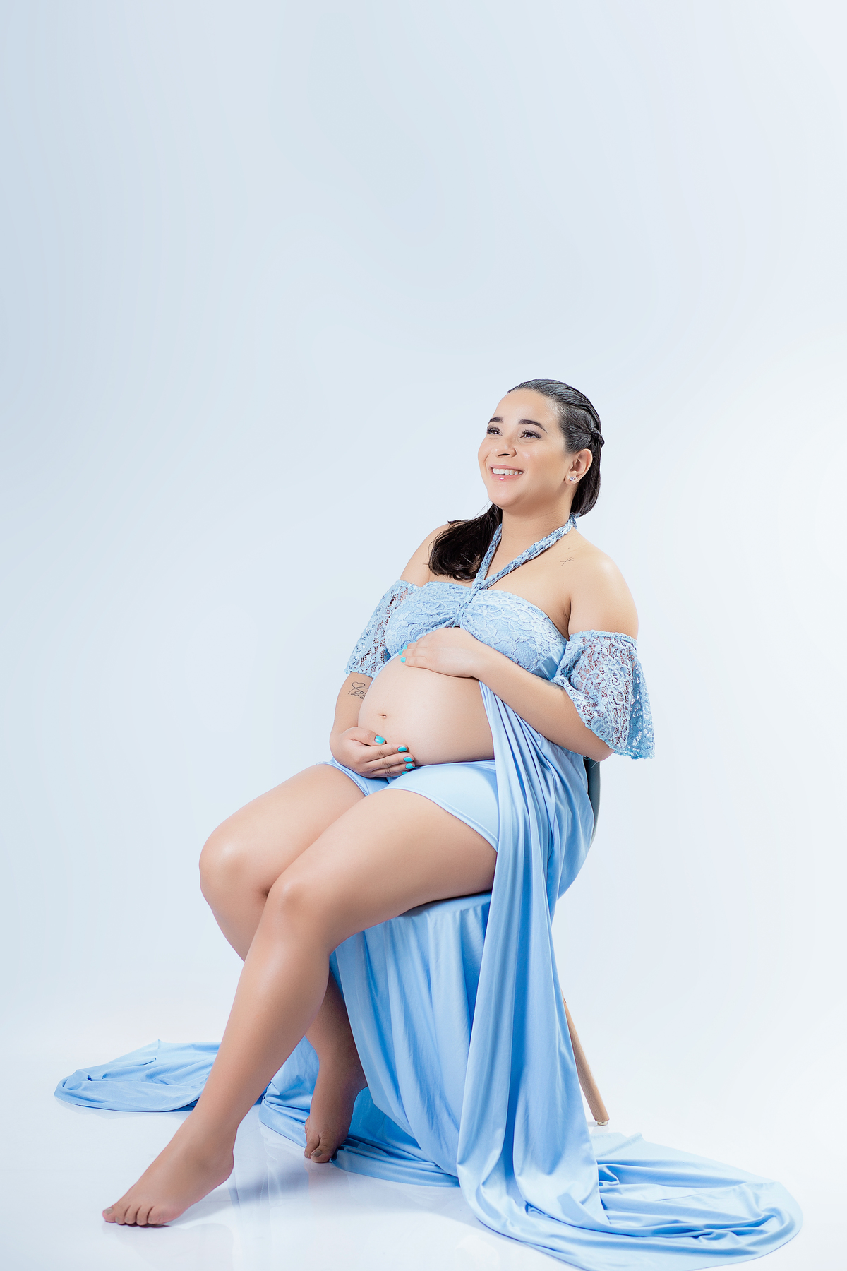 Ensaio Gestante Estúdio - Gestante Rebeca