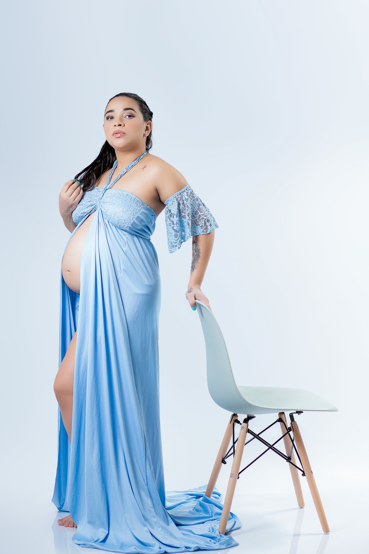 Ensaio Gestante Estúdio - Gestante Rebeca