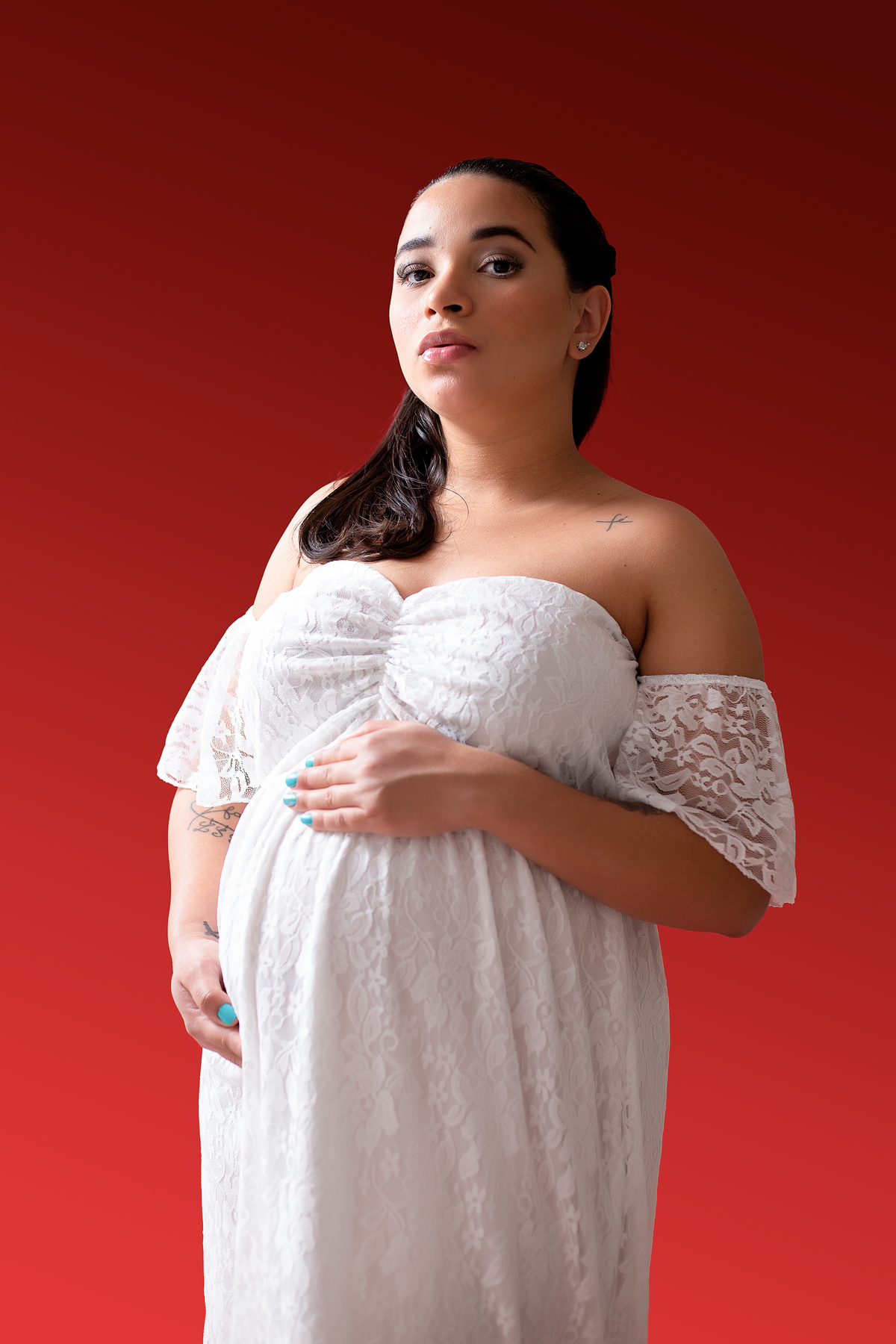 Ensaio Gestante Estúdio - Gestante Rebeca