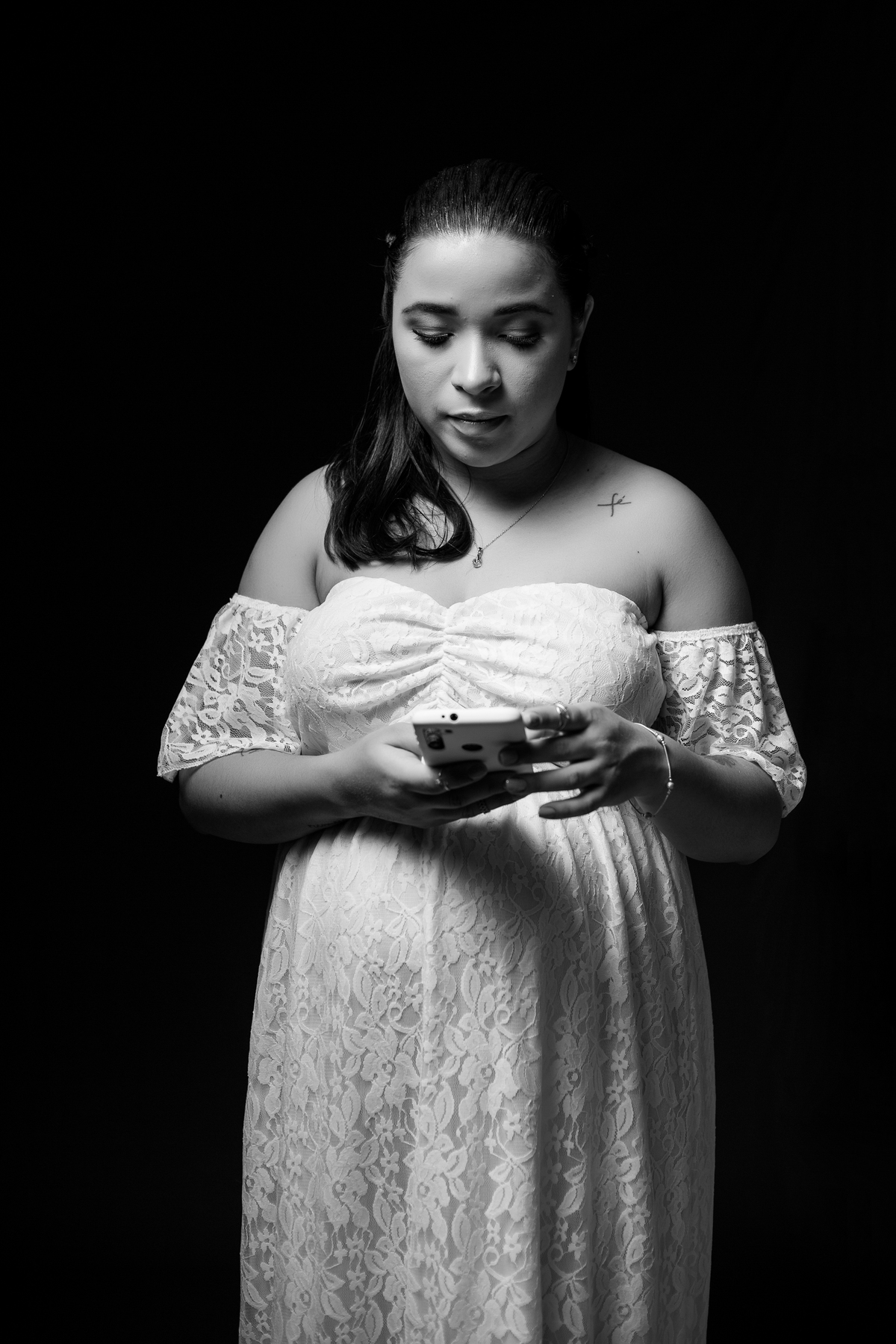 Ensaio Gestante Estúdio - Gestante Rebeca