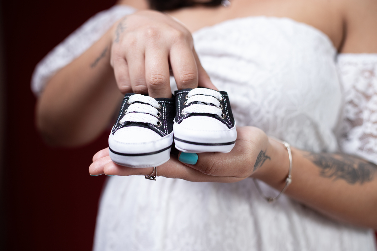 Ensaio Gestante Estúdio - Gestante Rebeca