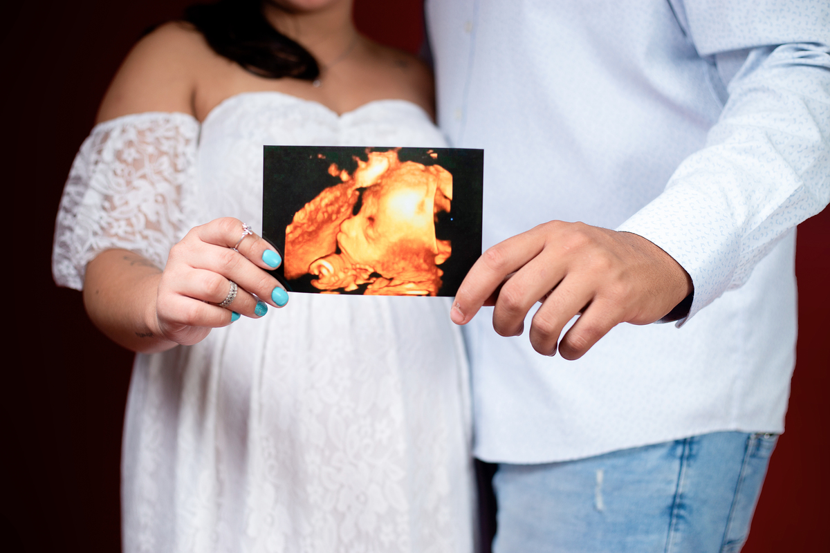 Ensaio Gestante Estúdio - Gestante Rebeca