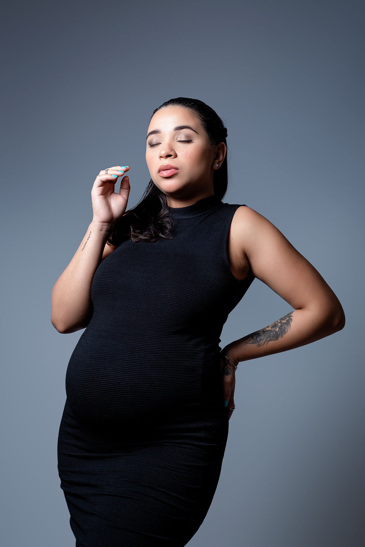 Ensaio Gestante Estúdio - Gestante Rebeca