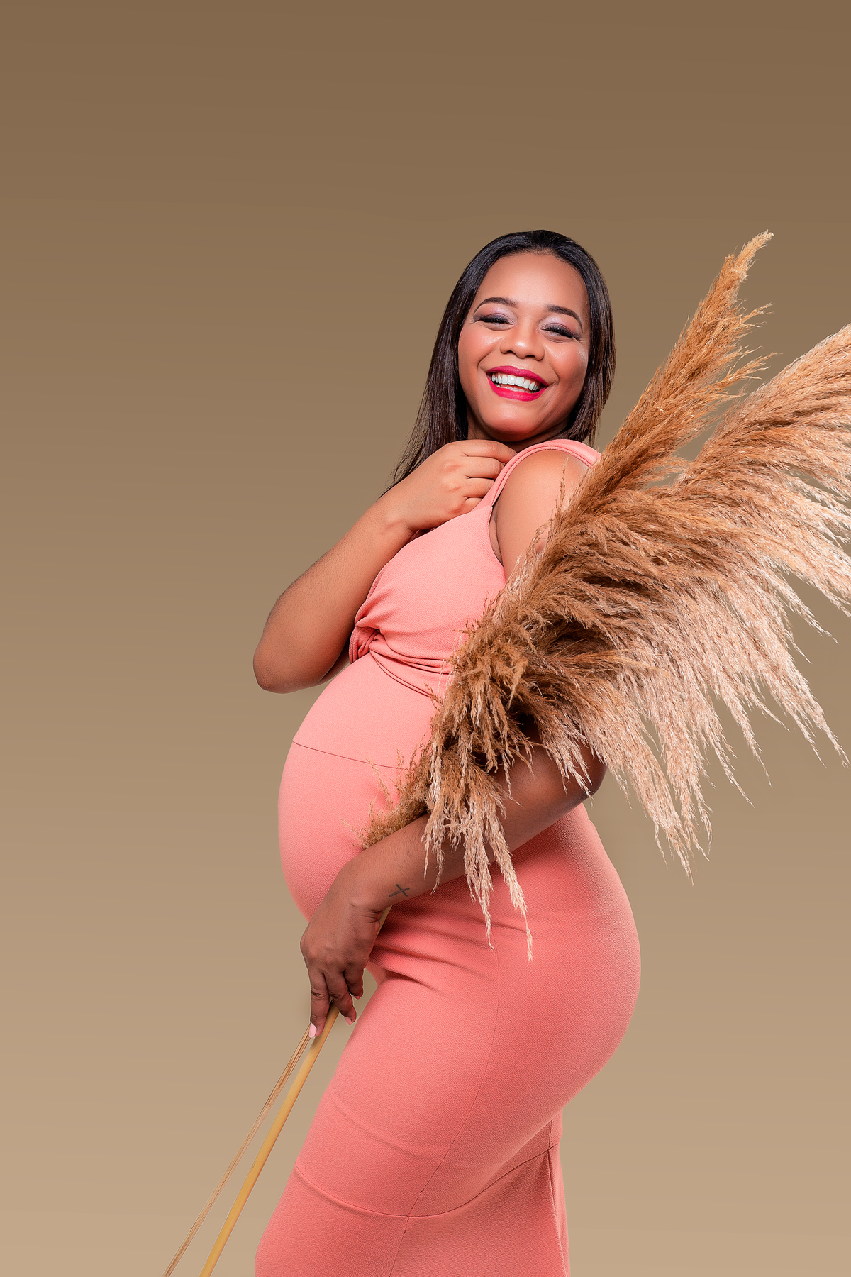 Ensaio Gestante Estúdio - Gestante Keity - Ensaio em estúdio - Ensaio de gestante