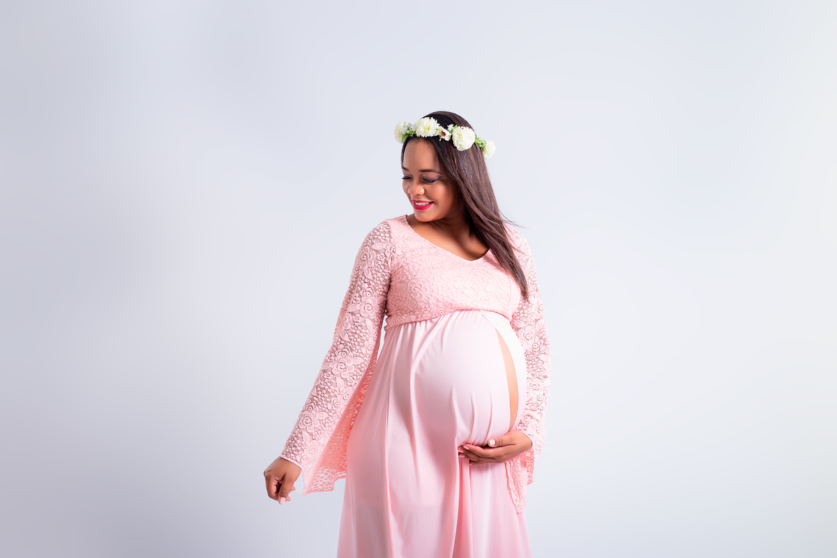 Ensaio Gestante Estúdio - Gestante Keity - Ensaio em estúdio - Ensaio de gestante
