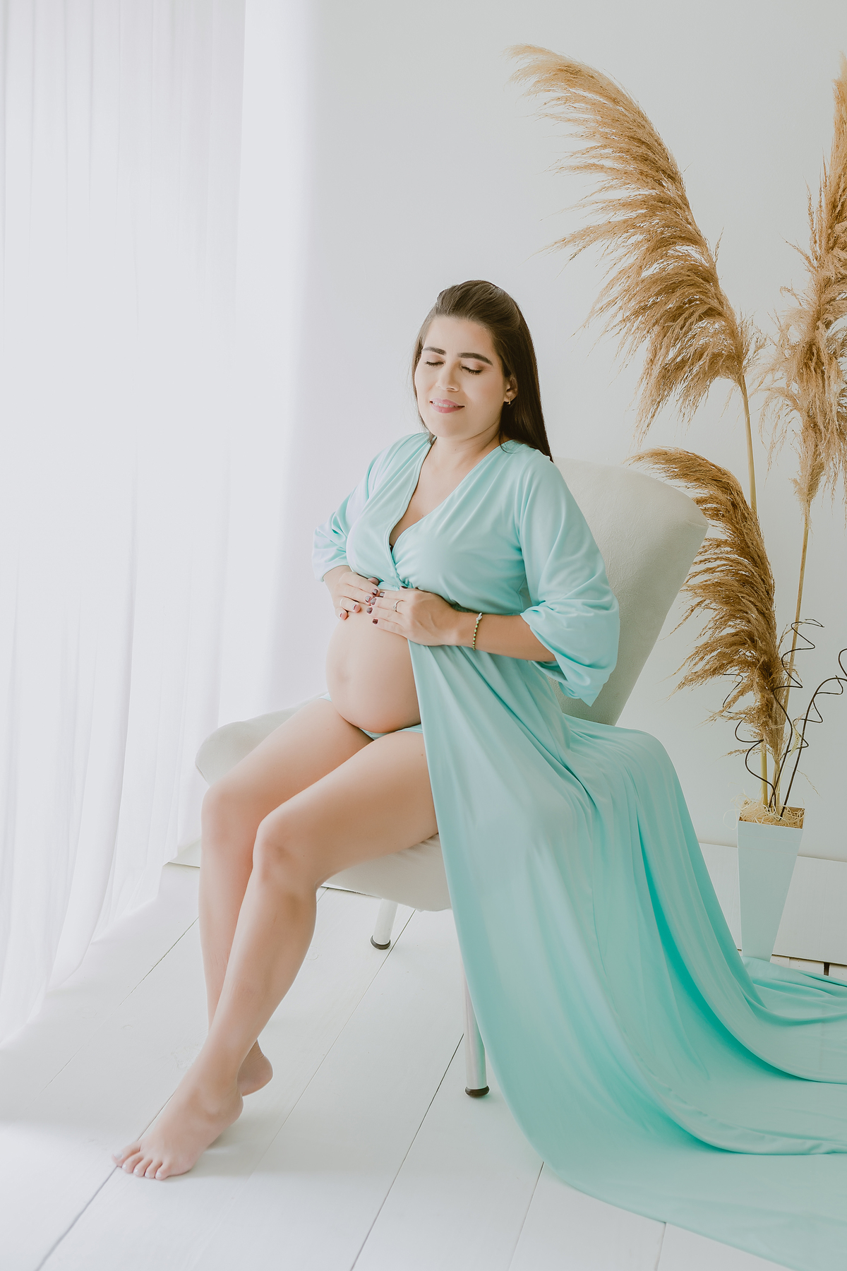 Ensaio de gestante estúdio - Ensaio de gestante.