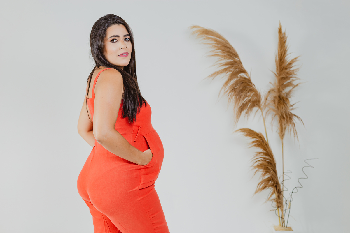 Ensaio de gestante estúdio - Ensaio de gestante.