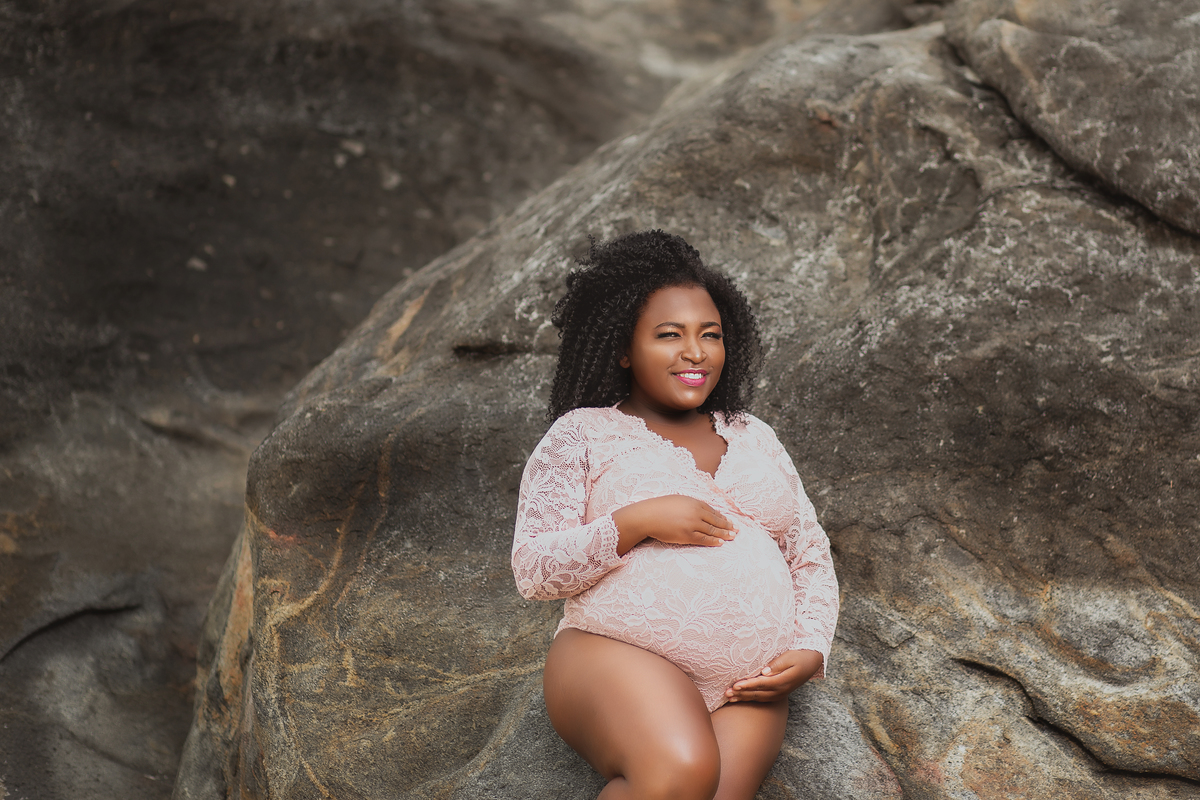 Ensaio de Gestante - Ensaio de Gestante Praia de Grumari, RJ -Gestante Mariana