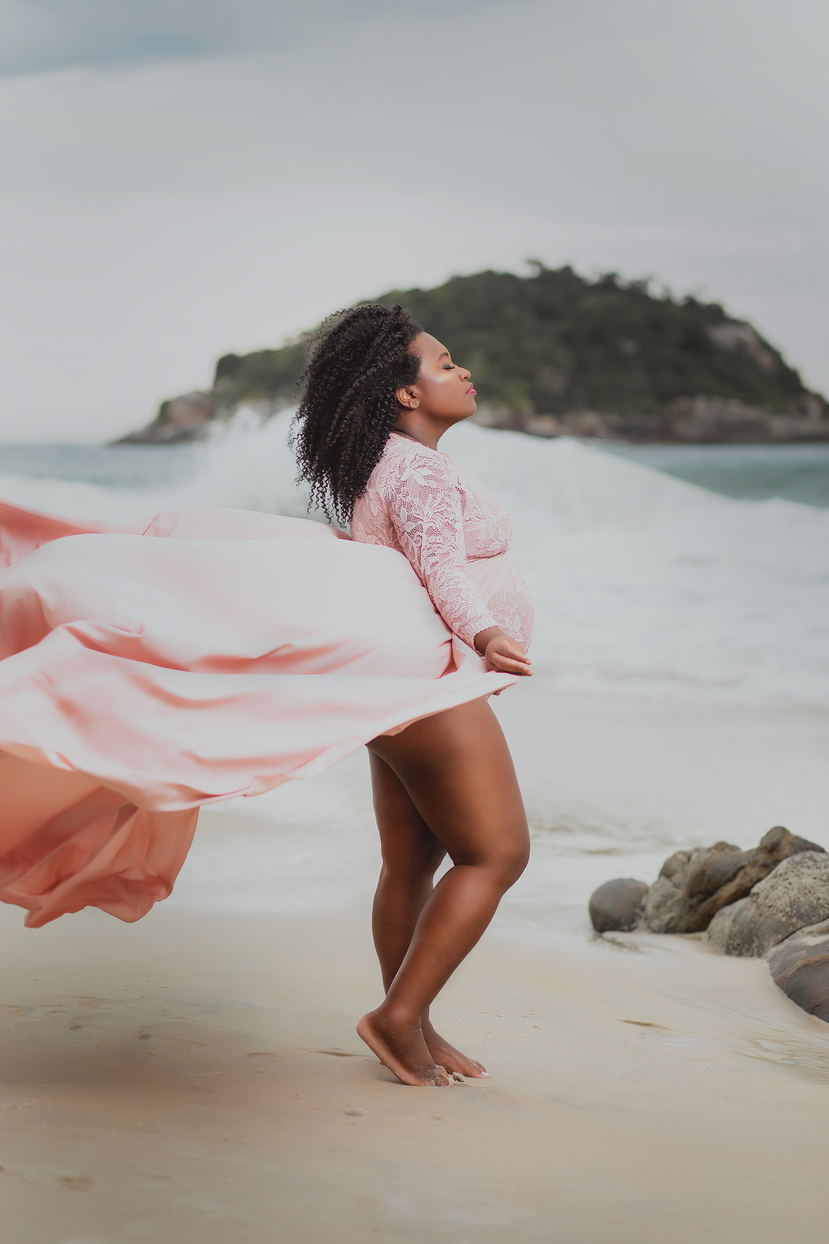 Ensaio de Gestante - Ensaio de Gestante Praia de Grumari, RJ -Gestante Mariana