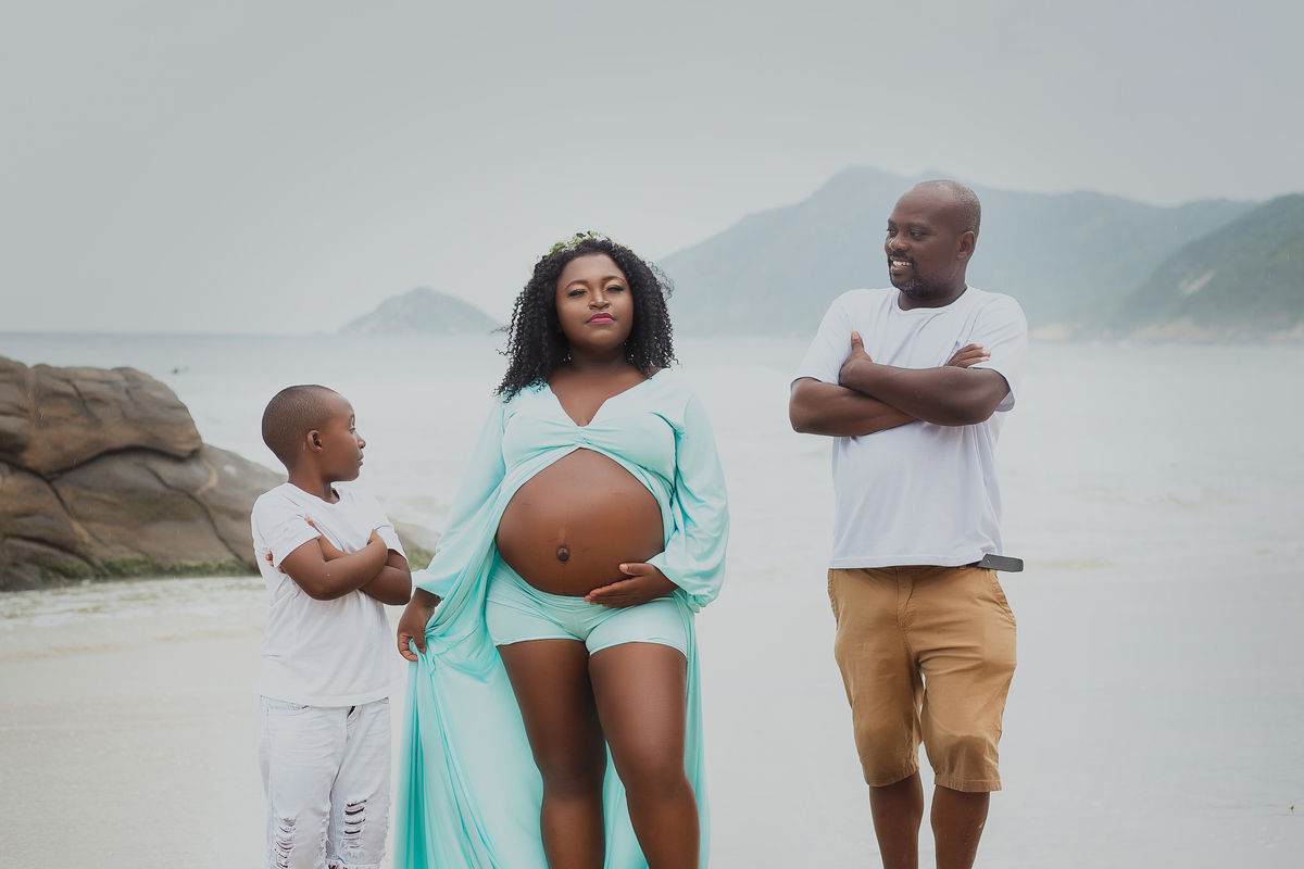 Ensaio de Gestante - Ensaio de Gestante Praia de Grumari, RJ -Gestante Mariana