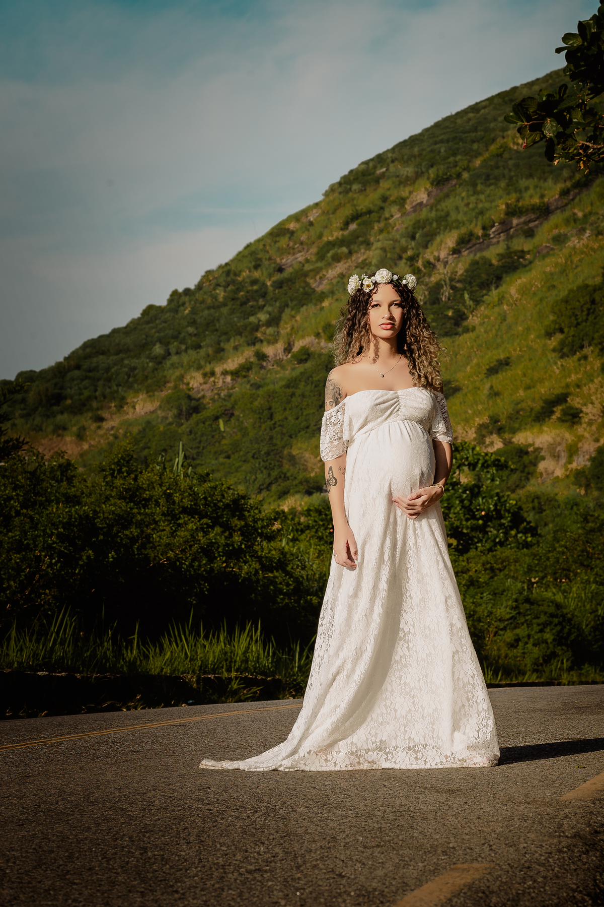 Ensaio de gestante Externo - Gestante Eduarda - Praia de Grumari