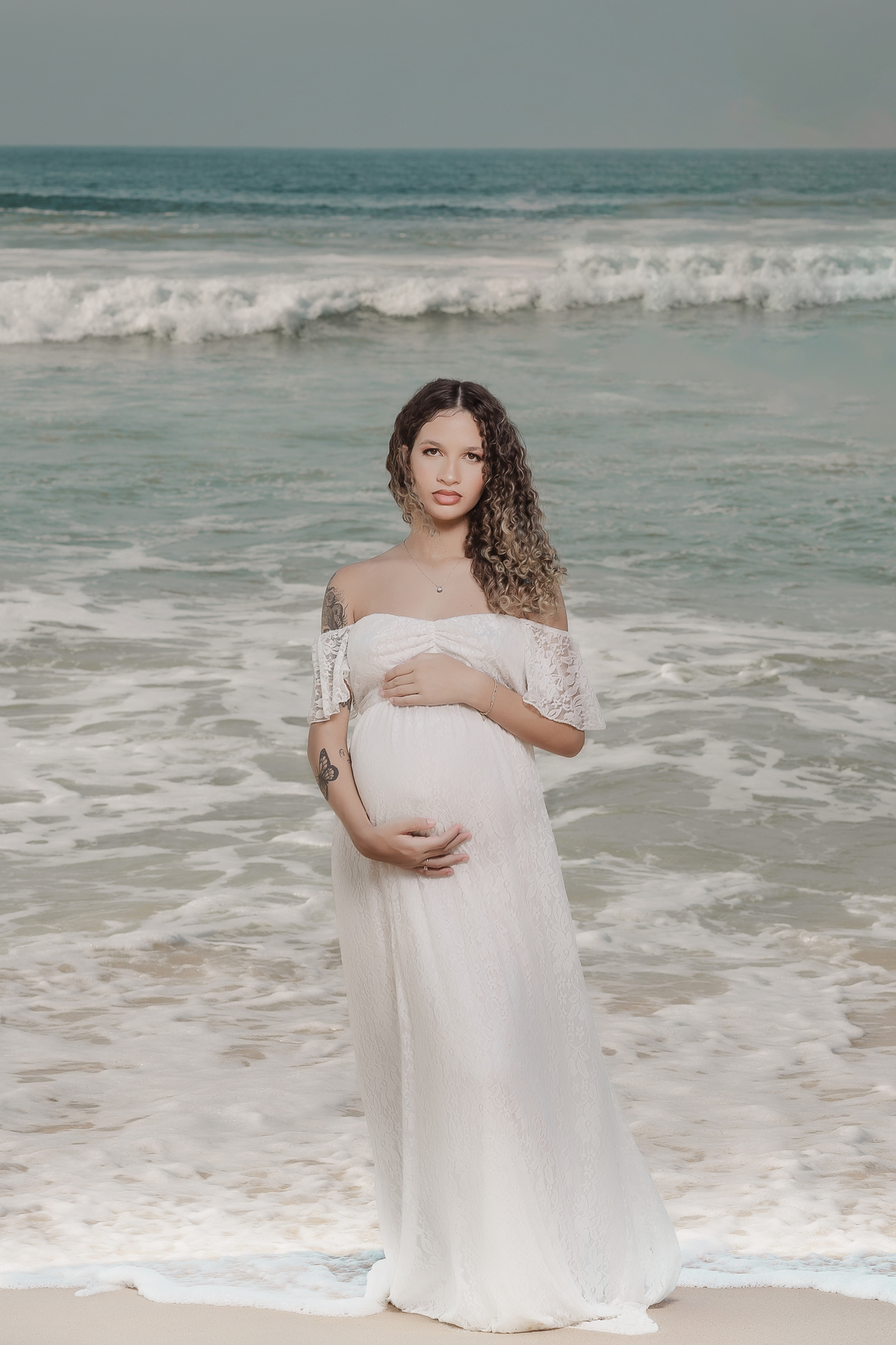 Ensaio de gestante Externo - Gestante Eduarda - Praia de Grumari