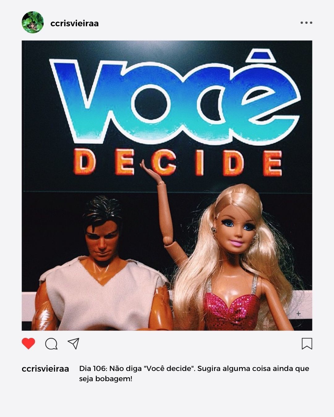 #projetofotografico #projeto365dias #comoconquistarumhomem #crisvieira #fotografia #barbie #maxsteel #mattel #iphone #apple 