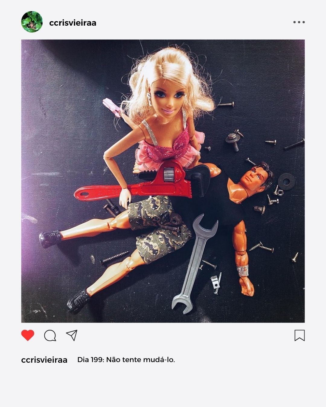 #projetofotografico #projeto365dias #comoconquistarumhomem #crisvieira #fotografia #barbie #maxsteel #mattel #iphone #apple 