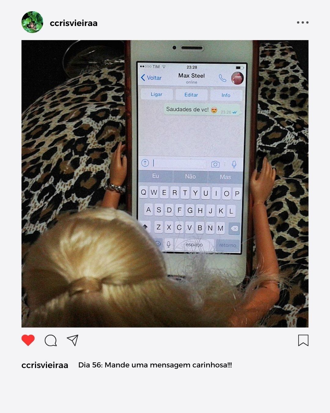 #projetofotografico #projeto365dias #comoconquistarumhomem #crisvieira #fotografia #barbie #maxsteel #mattel #iphone #apple 