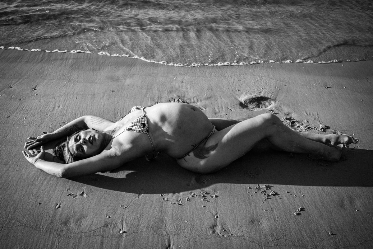 Ensaio de Gestante na praia