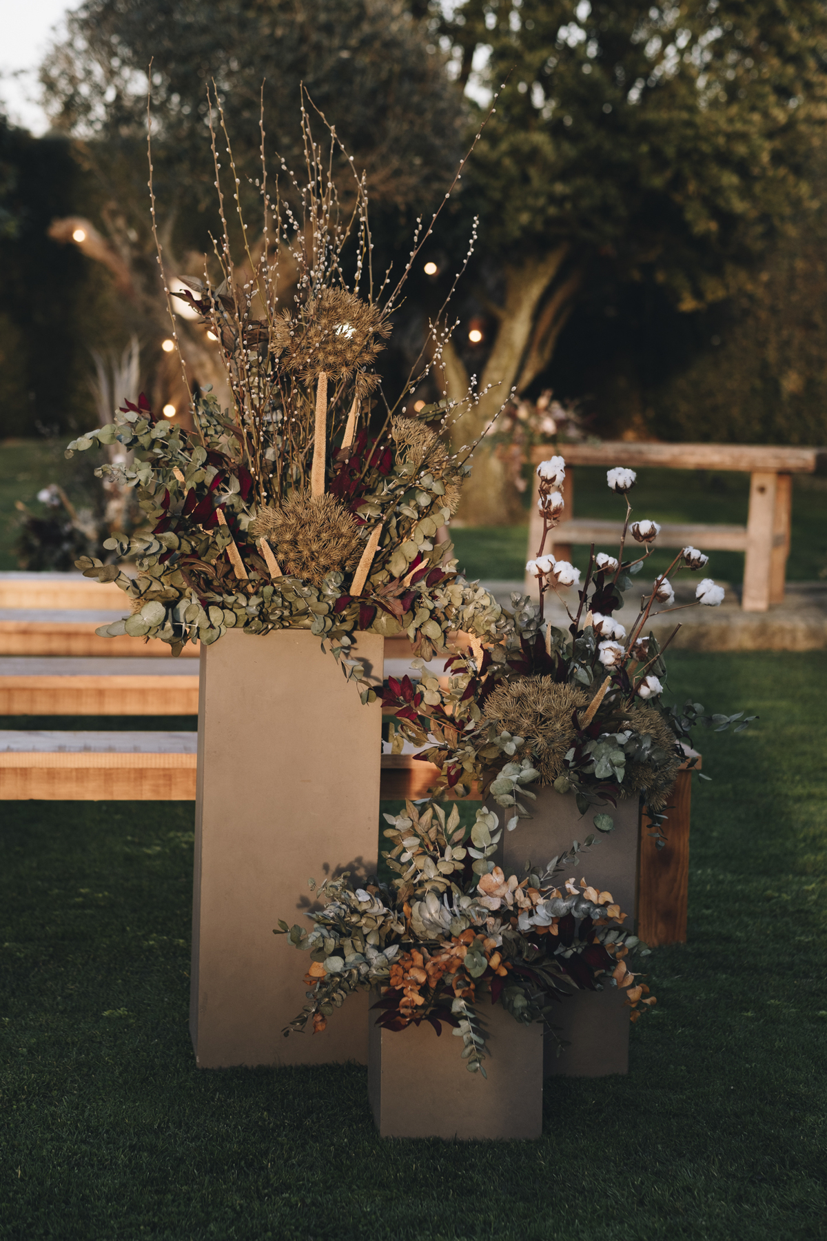 decoração da cerimónia de casamento