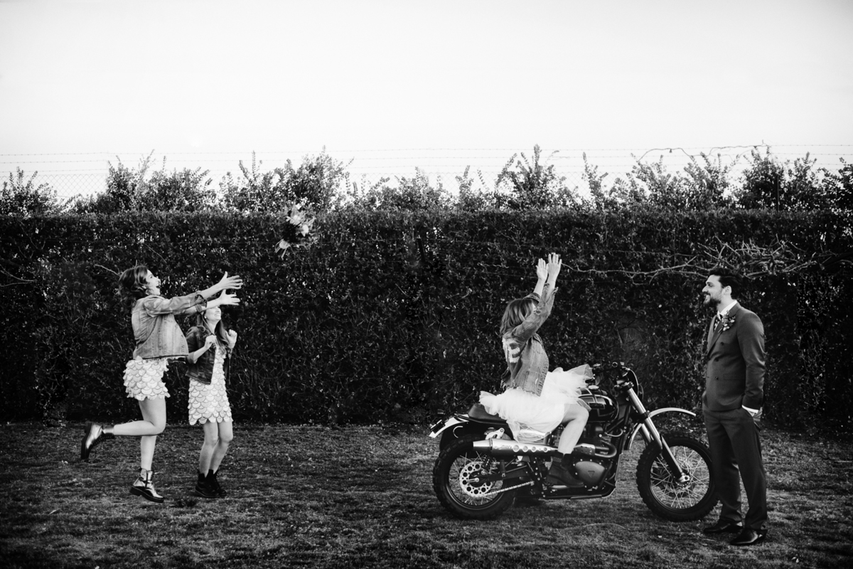 noivos motards na Quinta do Avesso