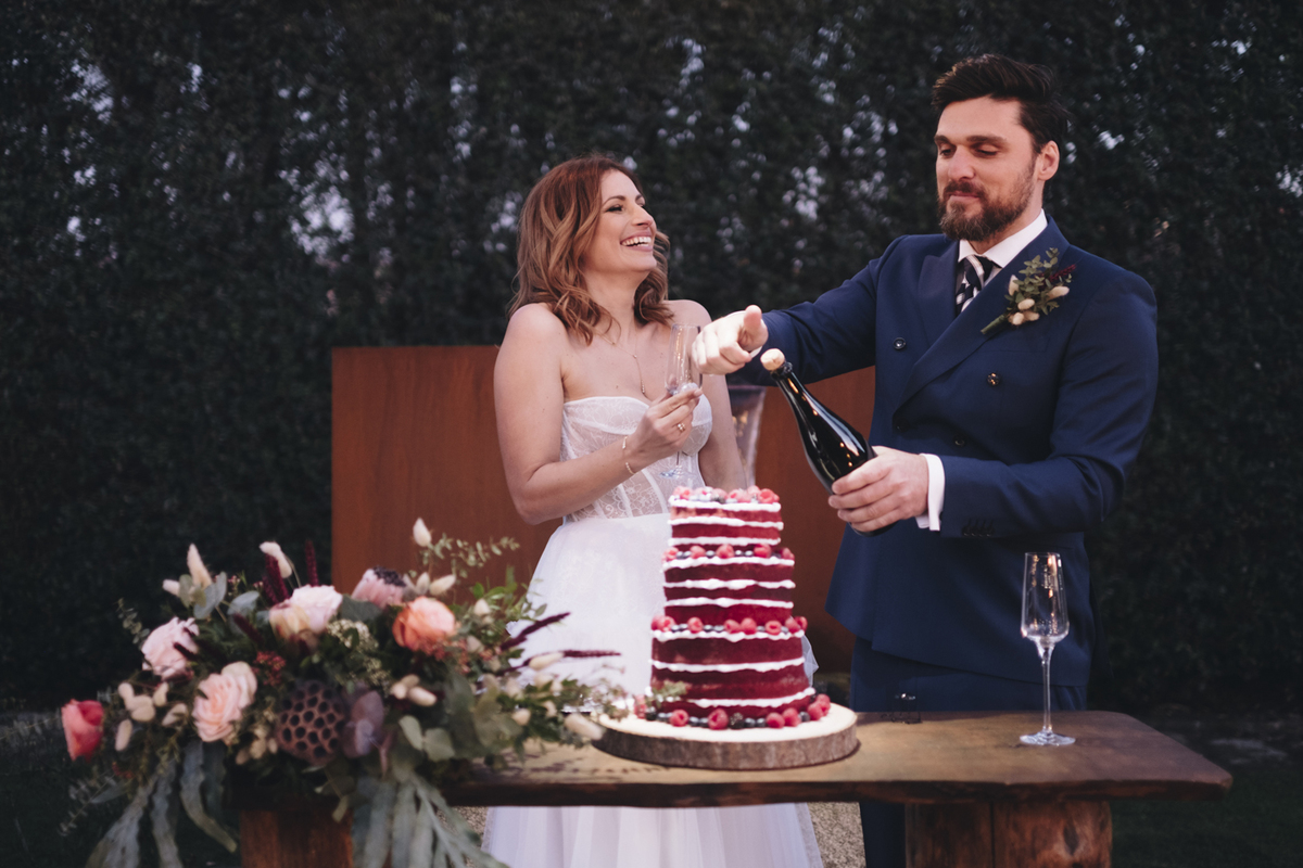 corte do bolo na Quinta do Avesso