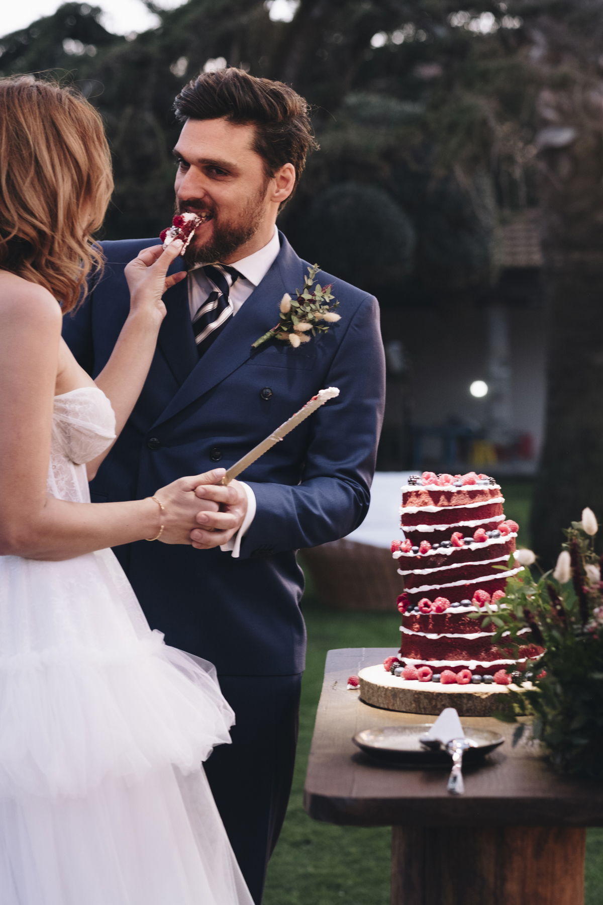 corte do bolo na Quinta do Avesso