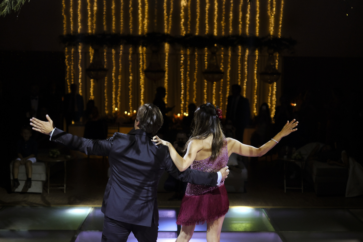 primeira dança dos noivos na Torre Bella
