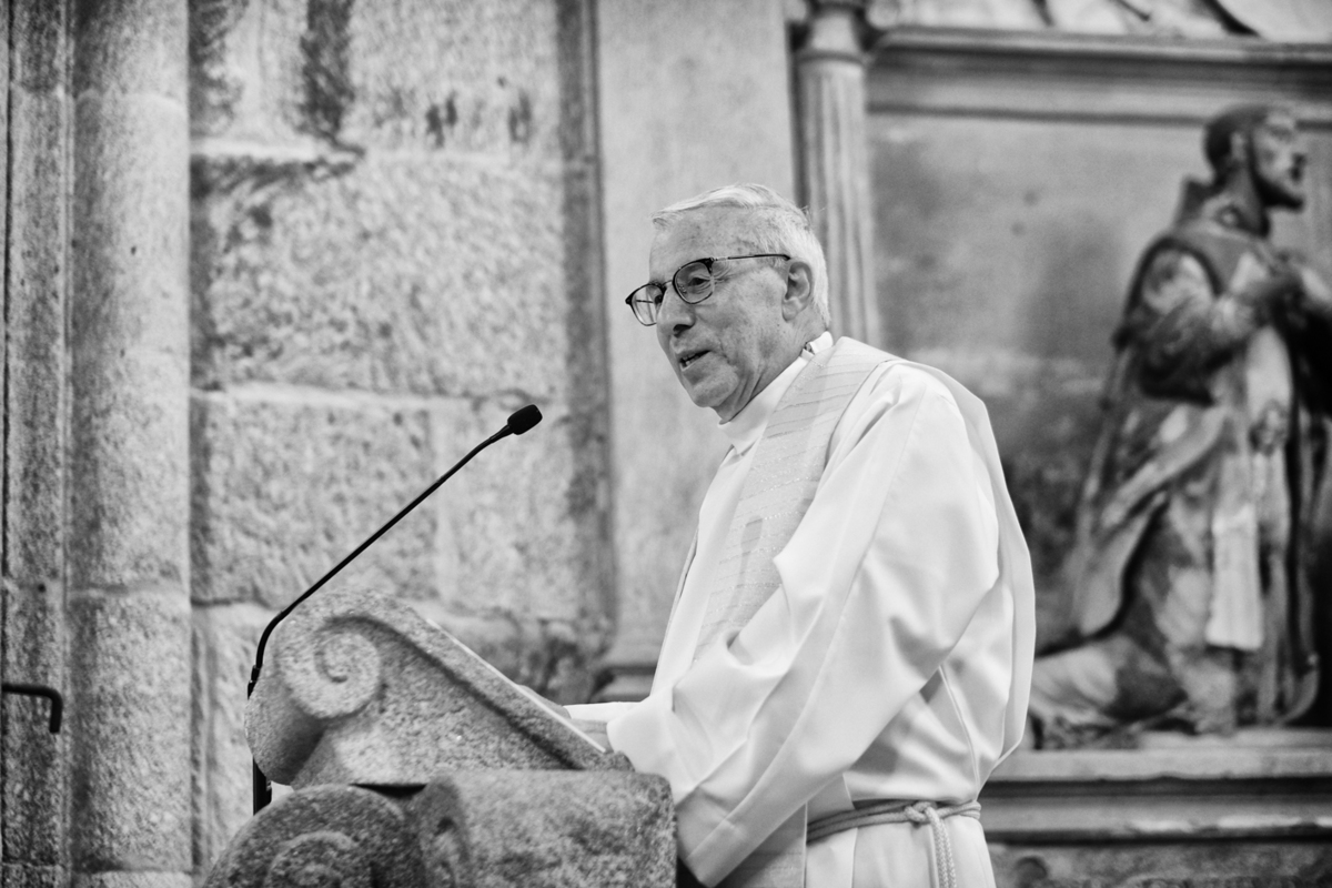 cerimónia de casamento no Mosteiro de Leça de Balio, Portugal