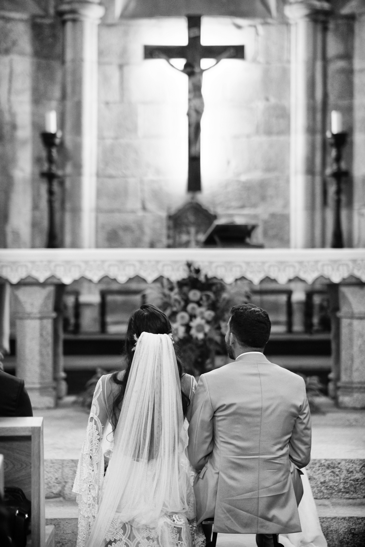 cerimónia de casamento no Mosteiro de Leça de Balio, Portugal