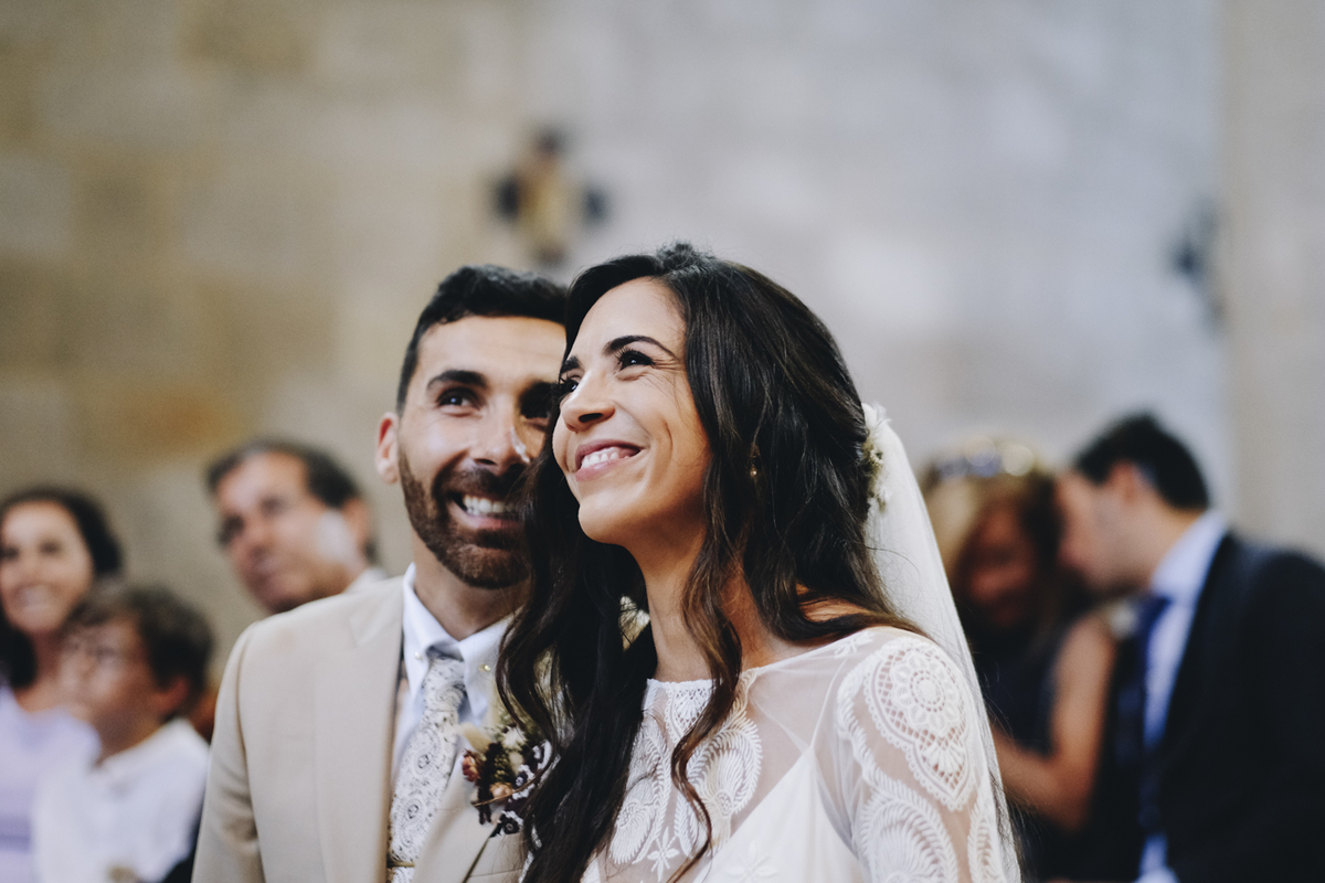 cerimónia de casamento no Mosteiro de Leça de Balio, Portugal
