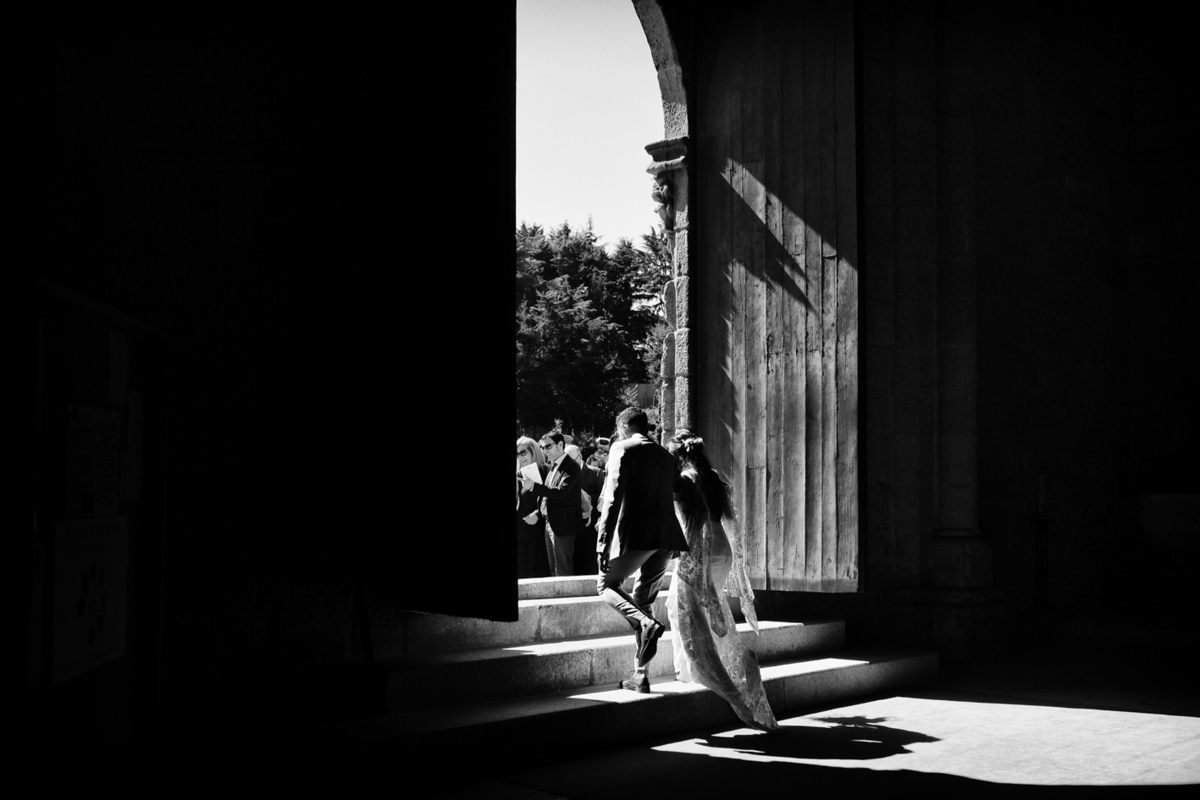 cerimónia de casamento no Mosteiro de Leça de Balio, Portugal