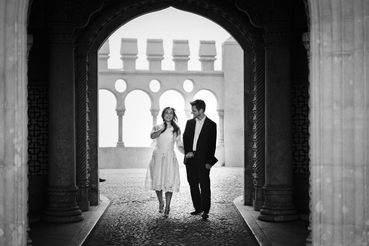 sessão fotográfica no palácio da Pena em Sintra