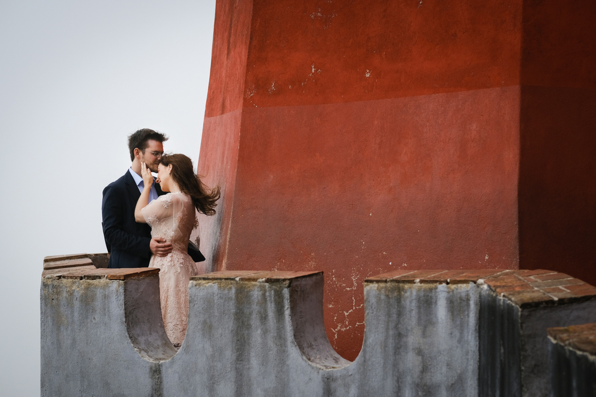 sessão fotográfica no palácio da Pena em Sintra