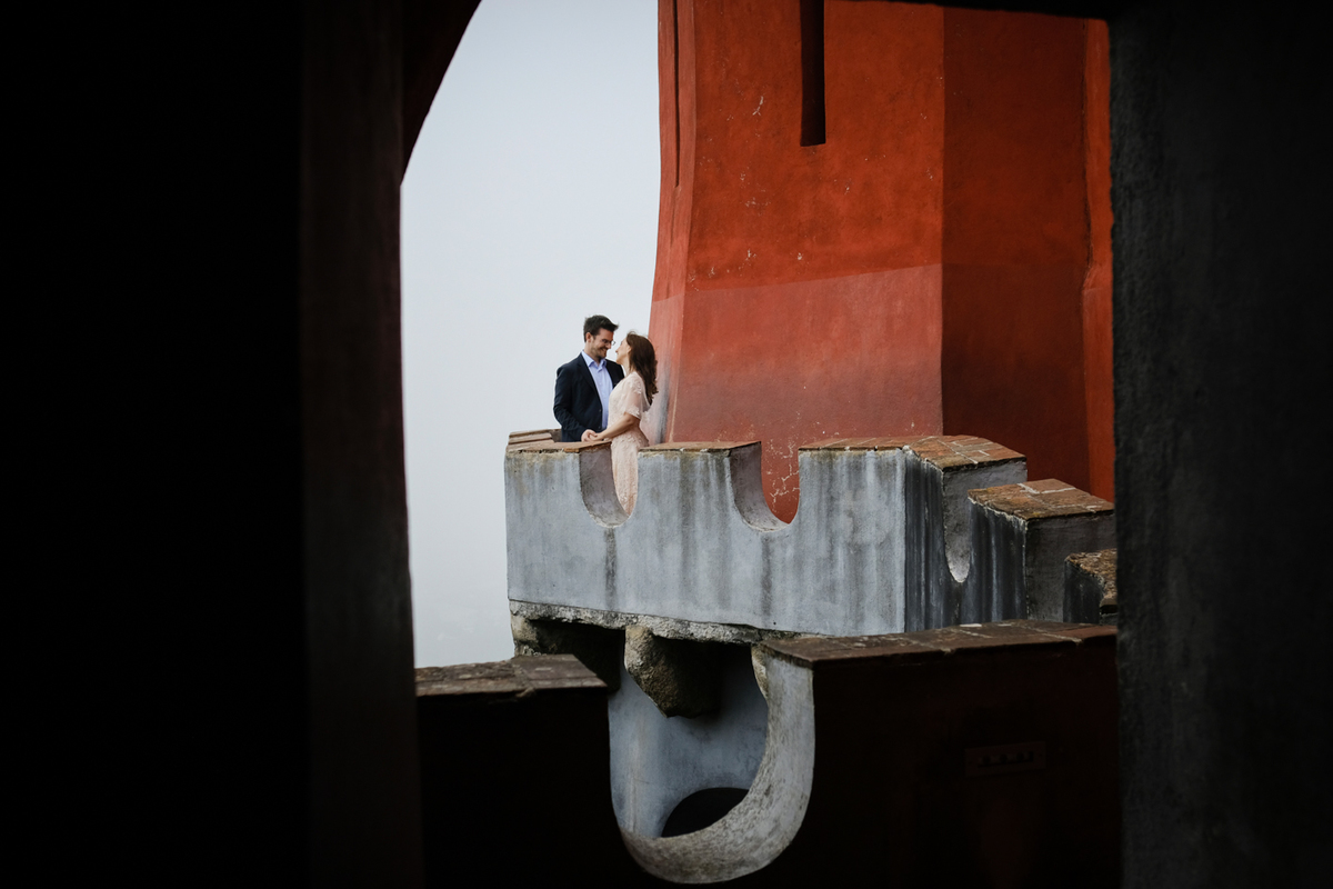 sessão fotográfica no palácio da Pena em Sintra