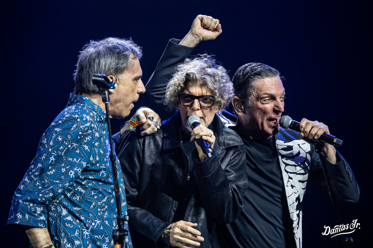 Arnaldo Antunes, Branco Mello e Paulo Miklos Show Titãs Encontro no Radio City Music Hall em NY por Dantas Jr. Fotografia