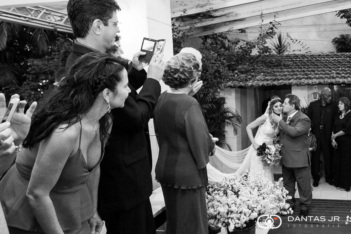 chegada da noiva na cerimônia