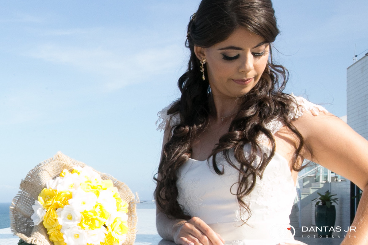 noiva na praia Dantas Jr