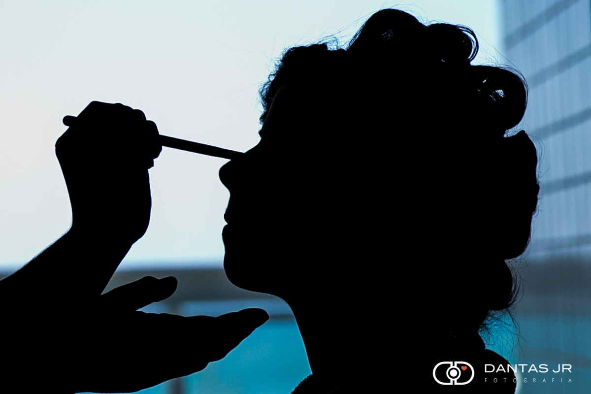 making of da noiva com silhueta