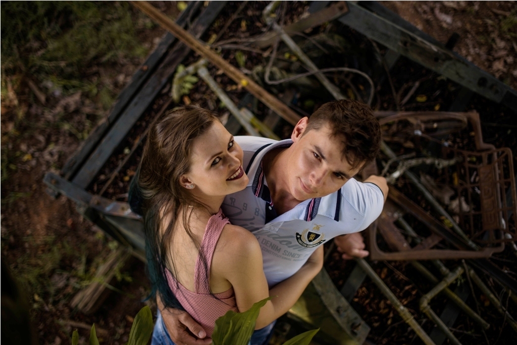 Ensaio Artur e Denise no sitio no campo