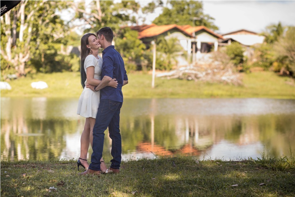 Ensaio Artur e Denise no sitio no campo