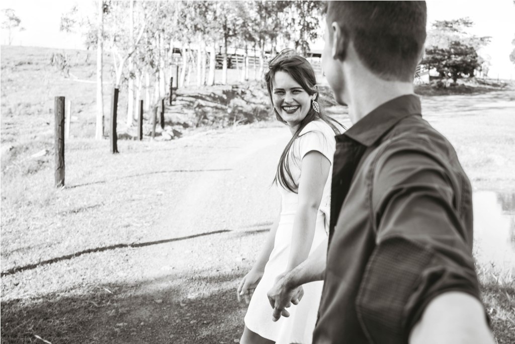 Ensaio Artur e Denise no sitio no campo