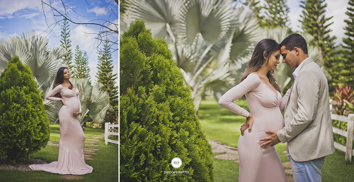 ensaio gestante na natureza com marido
