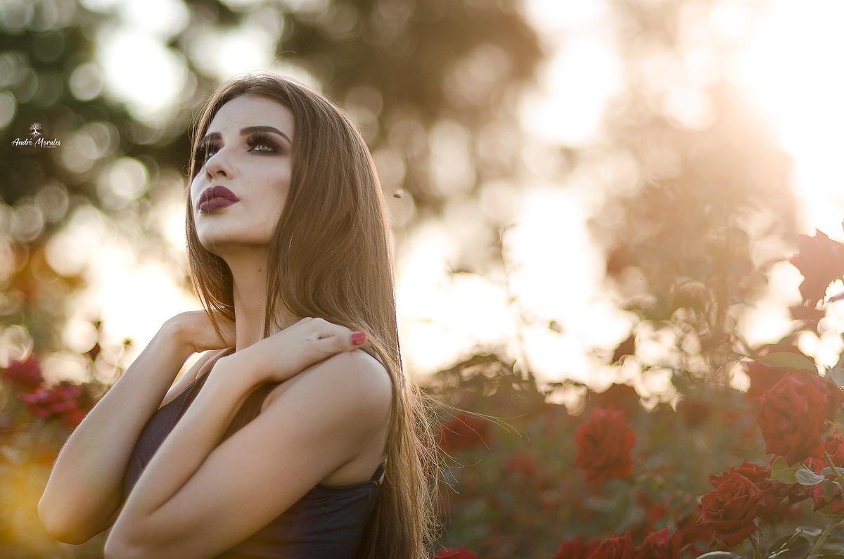 luz natural ensaio fotografico Sorocaba ao fundo rosas naturais