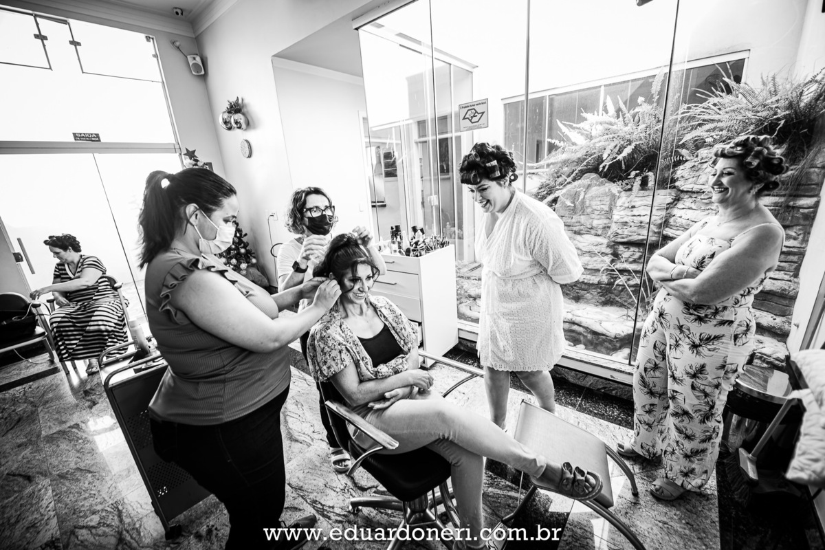 Making fo da noiva no Salão da Rosi em Candido Mota em São Paulo