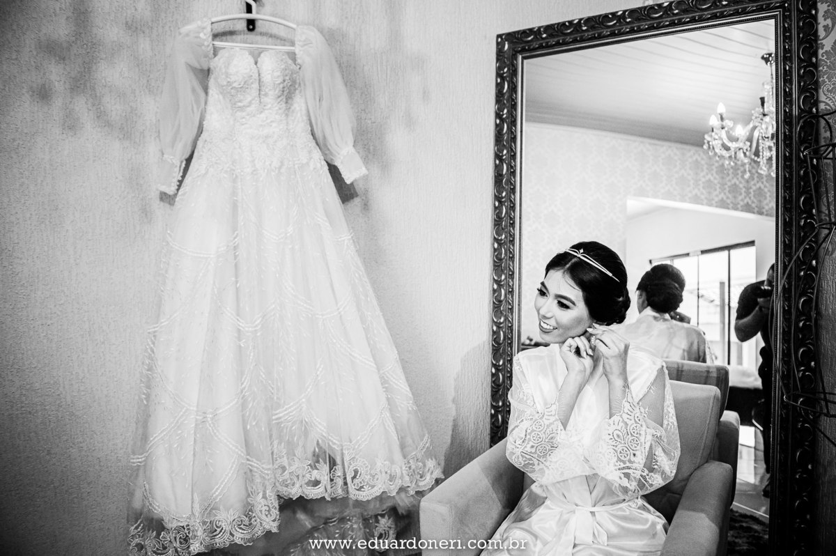 Making of da noiva no salão de Carol e Andressa Chirnev
