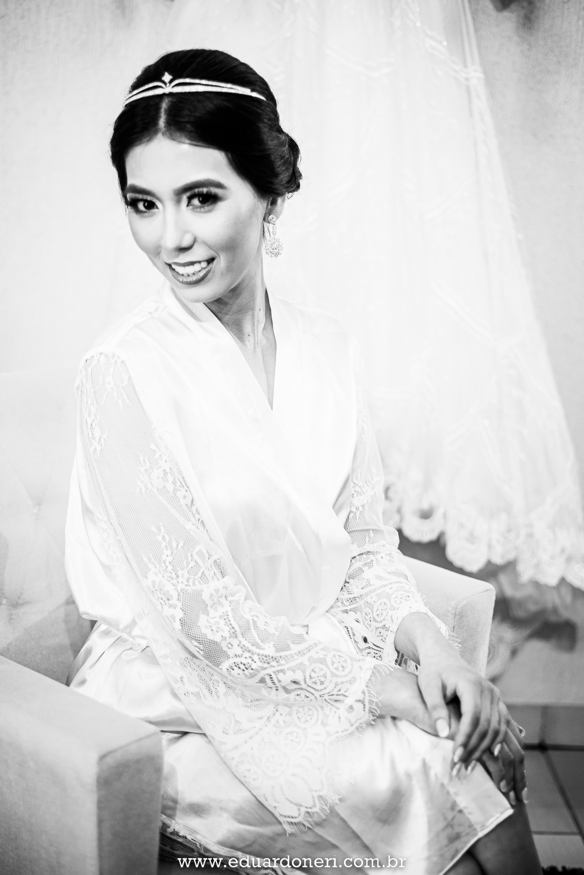 Making of da noiva no salão de Carol e Andressa Chirnev