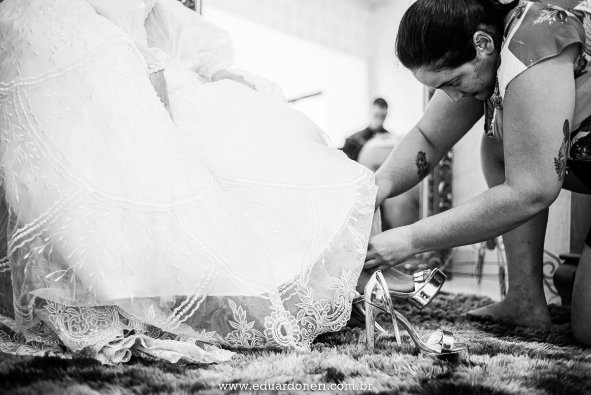 Making of da noiva no salão de Carol e Andressa Chirnev