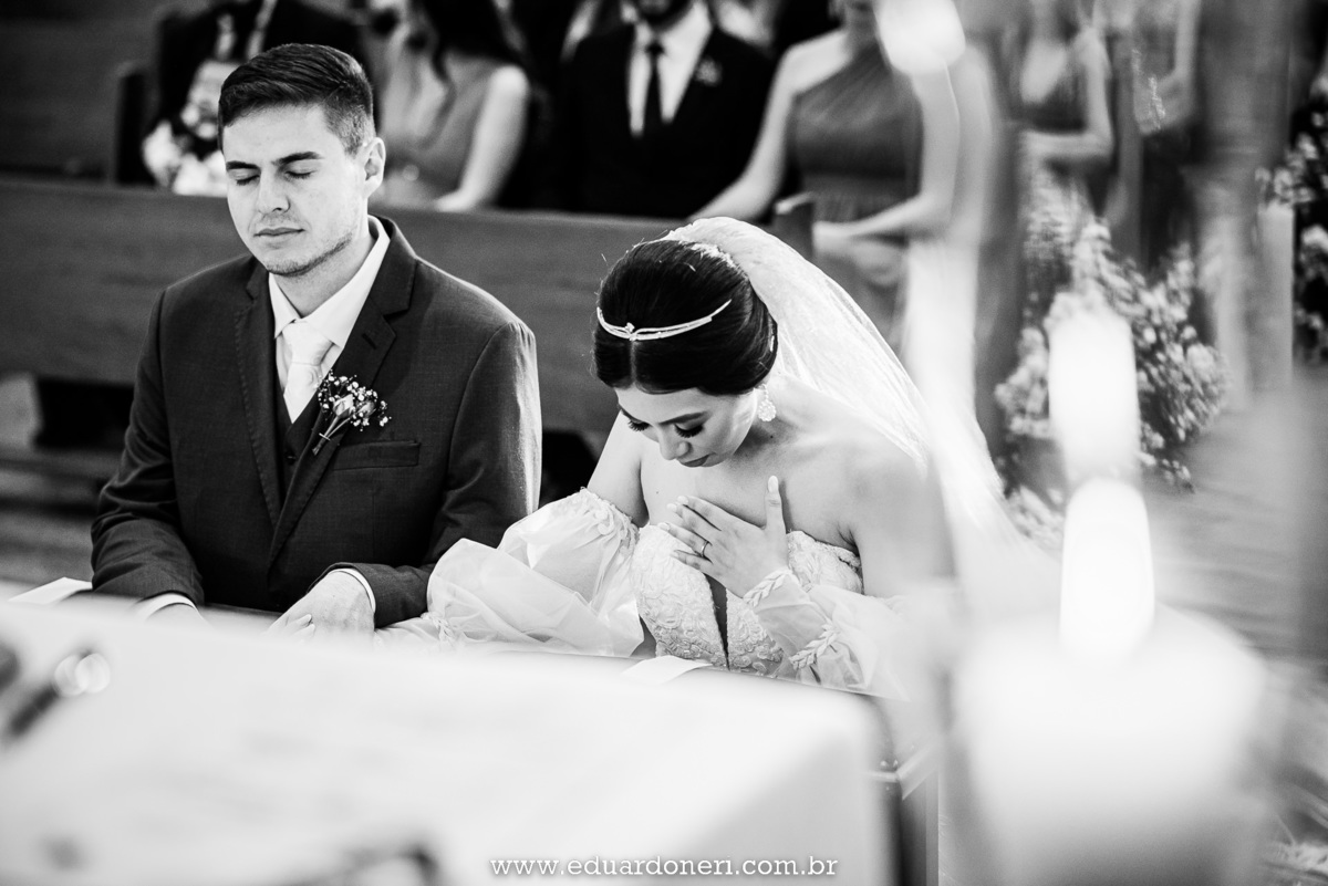 Casamento realizado no Santuário Santa Terezinha em Bandeirantes no Paraná