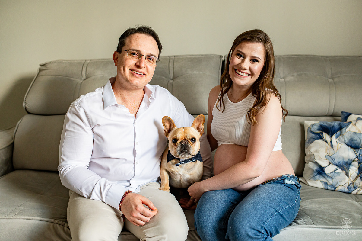 Ensaio de Gestante realizado em Bandeirantes no Paraná no Santuário São Miguel Arcanjo